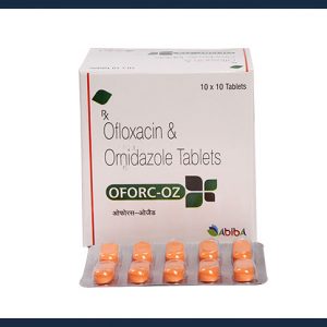 Ofloxacin 200mg + Ornidazole 500mg Tab