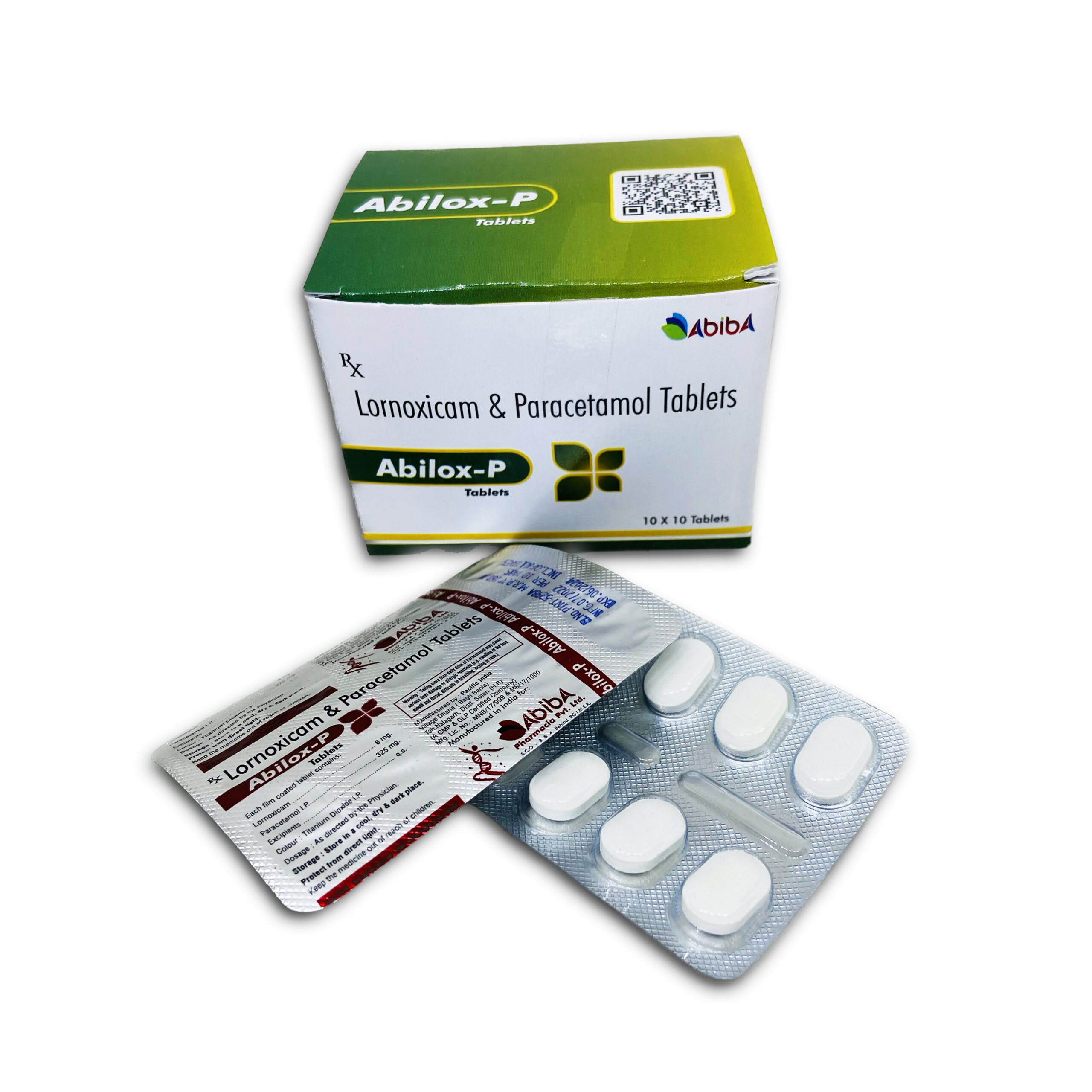 Lornoxicam 8 mg + Paracetamol 325 mg Tablets